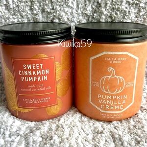 Bath & Body Works Pumpkin Candles